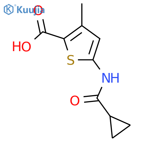 5-cyclopropaneamido-3-methylthiophene-2-carboxylic Acid structure
