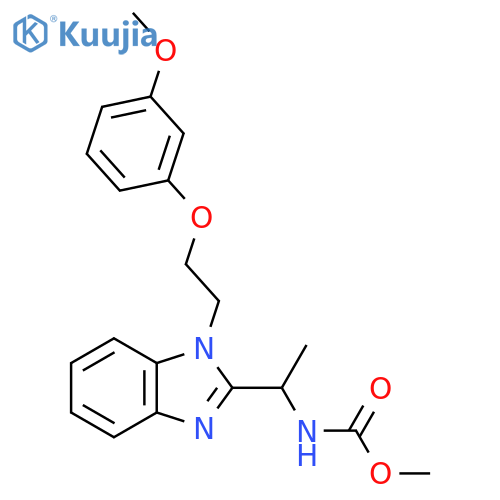 methyl N-(1-{1-2-(3-methoxyphenoxy)ethyl-1H-1,3-benzodiazol-2-yl}ethyl)carbamate structure