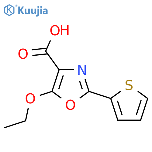 5-Ethoxy-2-(thiophen-2-yl)-1,3-oxazole-4-carboxylic acid structure