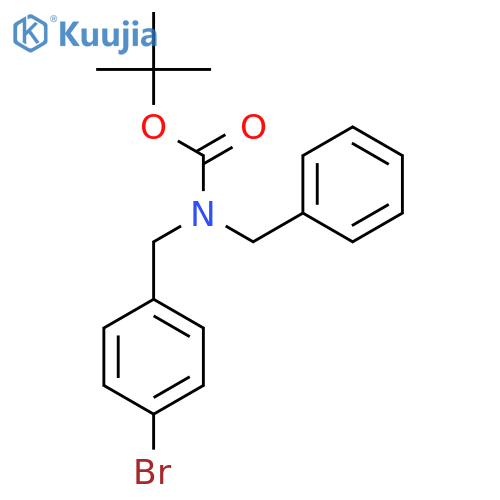 tert-butyl N-benzyl-N-(4-bromophenyl)methylcarbamate structure