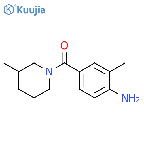 2-methyl-4-(3-methylpiperidine-1-carbonyl)aniline structure