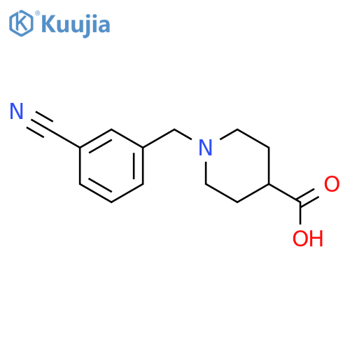 1-(3-CYANOBENZYL)PIPERIDINE-4-CARBOXYLIC ACID structure