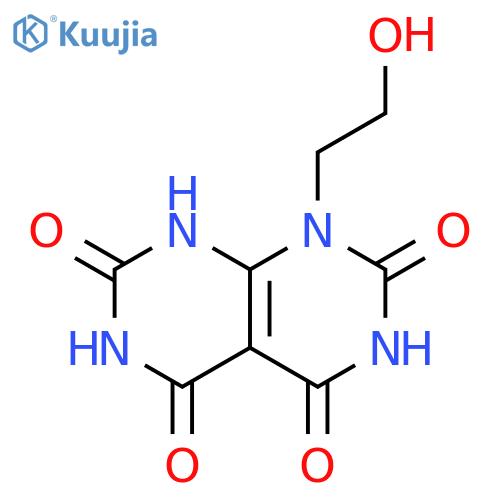 Pyrimido[4,5-d]pyrimidine-2,4,5,7(1H,3H,6H,8H)-tetrone, 1-(2-hydroxyethyl)- structure