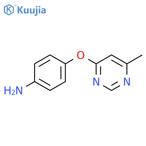 4-[(6-methylpyrimidin-4-yl)oxy]aniline structure