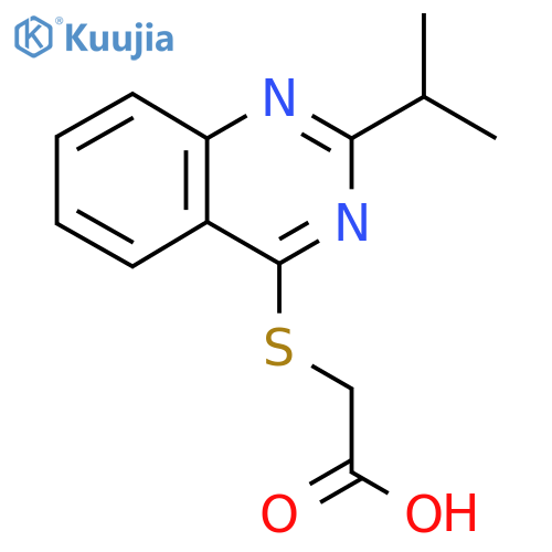 2-{[2-(Propan-2-yl)quinazolin-4-yl]sulfanyl}acetic acid structure