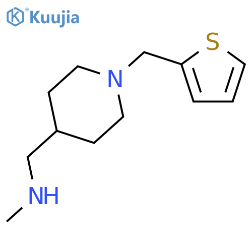 N-methyl-1-(thien-2-ylmethyl)piperid-4-ylmethylamine structure
