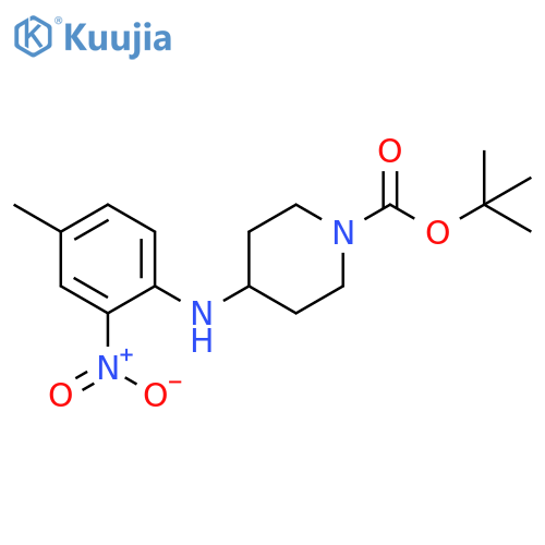 TERT-BUTYL 4-(4-METHYL-2-NITROPHENYLAMINO)PIPERIDINE-1-CARBOXYLATE structure