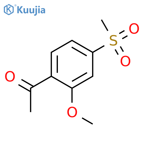 1-(4-methanesulfonyl-2-methoxyphenyl)ethan-1-one structure