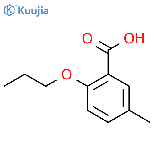 5-Methyl-2-propoxybenzoic acid structure