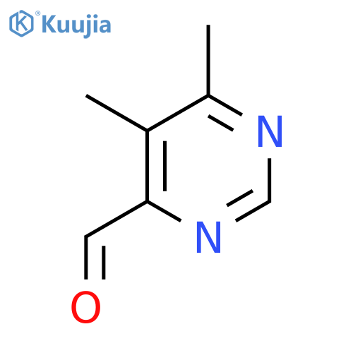 5,6-Dimethylpyrimidine-4-carbaldehyde structure