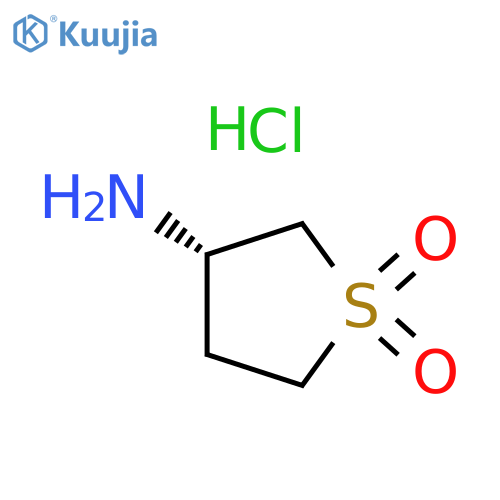 (S)-3-Aminotetrahydrothiophene 1,1-dioxide hydrochloride structure