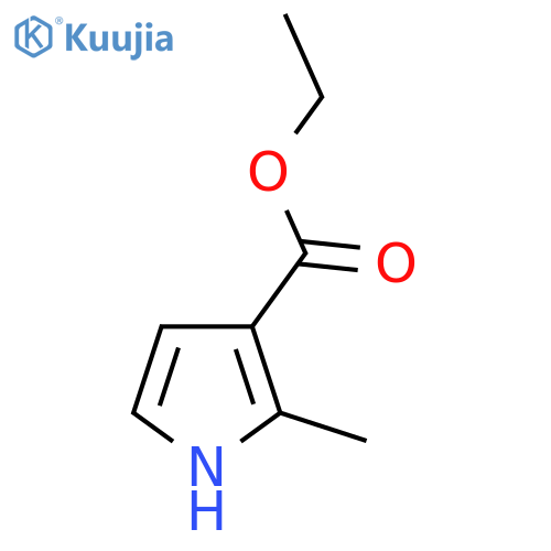 Ethyl 2-methyl-1H-pyrrole-3-carboxylate structure