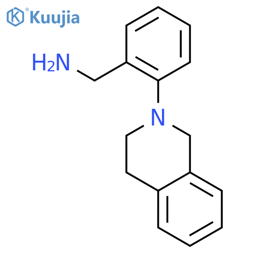 {2-3,4-Dihydro-2(1H)-isoquinolinyl-phenyl}methanamine structure