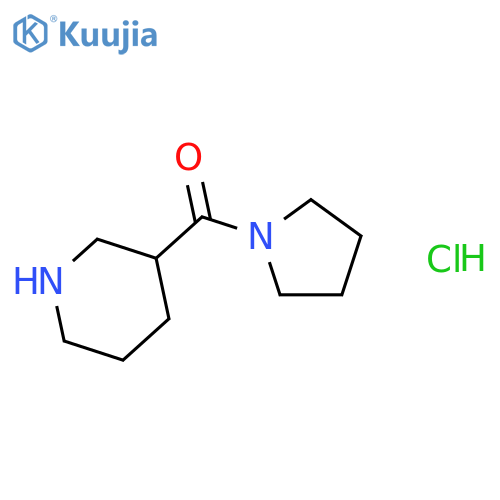 3-(pyrrolidine-1-carbonyl)piperidine hydrochloride structure