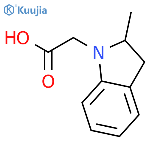 (2-Methyl-2,3-dihydro-1H-indol-1-yl)acetic Acidhydrochloride structure