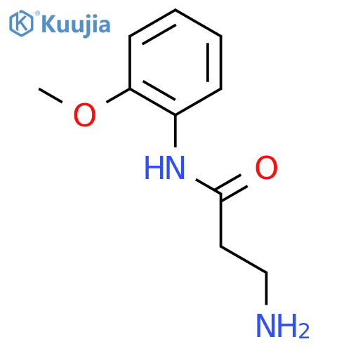 3-Amino-N-(2-methoxyphenyl)propanamide structure