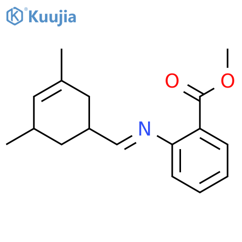 methyl 2-[[(3,5-dimethyl-3-cyclohexen-1-yl)methylene]amino]benzoate structure