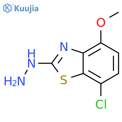 7-chloro-2-hydrazinyl-4-methoxy-1,3-benzothiazole structure