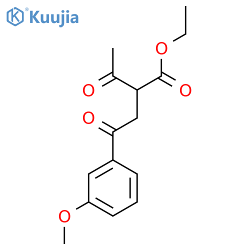 2-[2-(3-Methoxy-phenyl)-2-oxo-ethyl]-3-oxo-butyric acid ethyl ester structure
