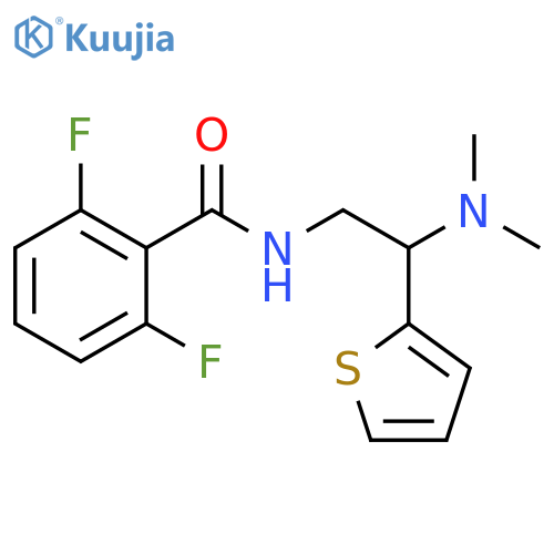 N-2-(dimethylamino)-2-(thiophen-2-yl)ethyl-2,6-difluorobenzamide structure