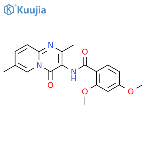 N-{2,7-dimethyl-4-oxo-4H-pyrido1,2-apyrimidin-3-yl}-2,4-dimethoxybenzamide structure