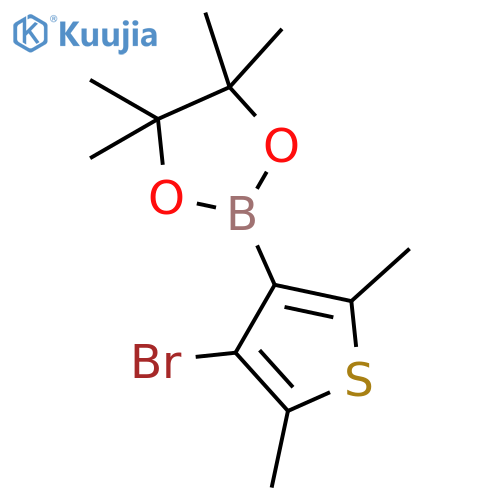 2-(4-Bromo-2,5-dimethylthiophen-3-yl)-4,4,5,5-tetramethyl-1,3,2-dioxaborolane structure