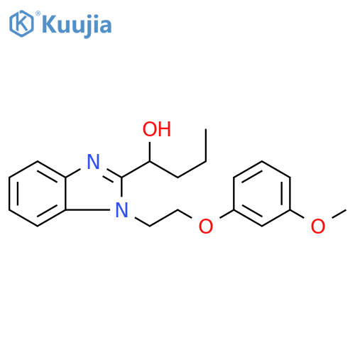 1-{1-2-(3-methoxyphenoxy)ethyl-1H-1,3-benzodiazol-2-yl}butan-1-ol structure