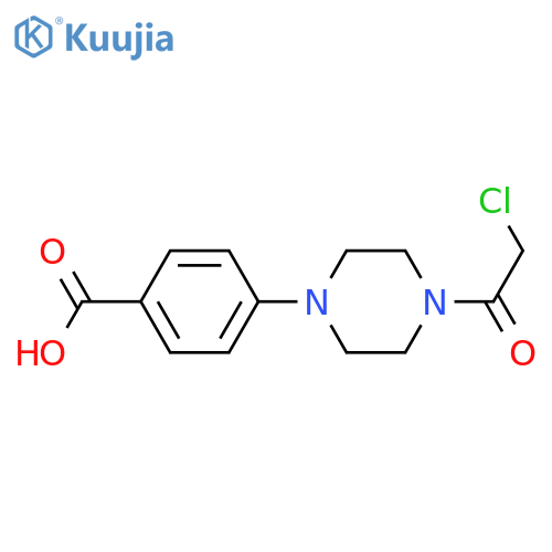 4-[4-(2-Chloroacetyl)-1-piperazinyl]benzoic Acid structure