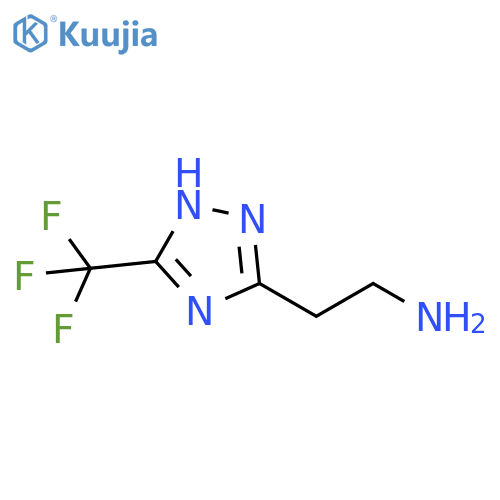 1H-1,2,4-Triazole-3-ethanamine, 5-(trifluoromethyl)- structure