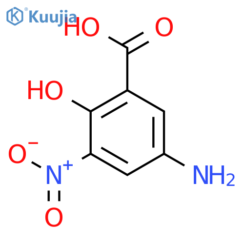 5-Amino-2-hydroxy-3-nitrobenzoic acid structure