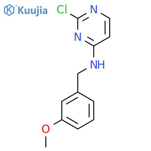 2-chloro-N-(3-methoxyphenyl)methylpyrimidin-4-amine structure