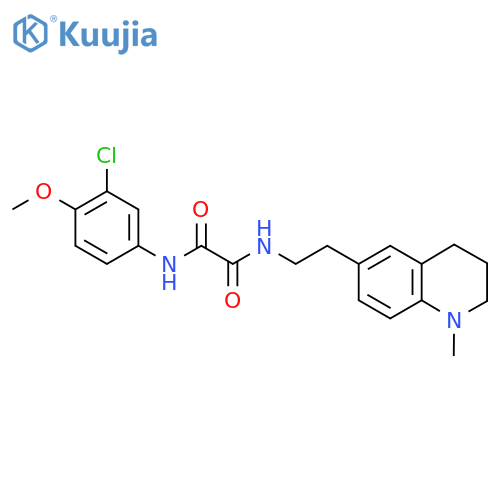 N'-(3-chloro-4-methoxyphenyl)-N-2-(1-methyl-1,2,3,4-tetrahydroquinolin-6-yl)ethylethanediamide structure