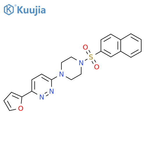 3-(furan-2-yl)-6-4-(naphthalene-2-sulfonyl)piperazin-1-ylpyridazine structure