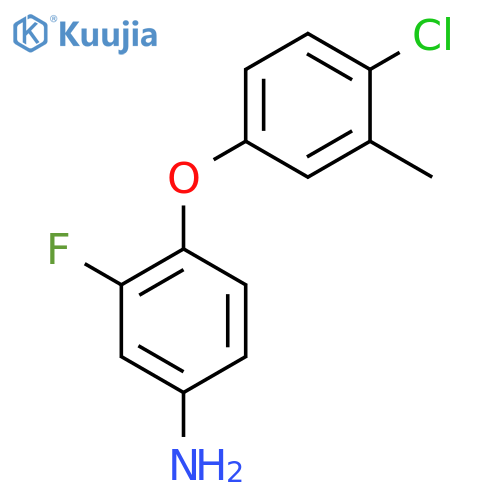 4-(4-Chloro-3-methylphenoxy)-3-fluorophenylamine structure
