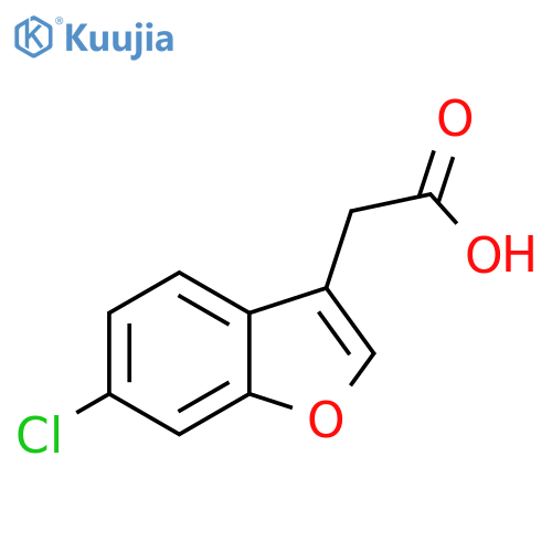 2-(6-chloro-1-benzofuran-3-yl)acetic acid structure