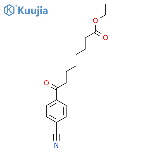 Ethyl 8-(4-cyanophenyl)-8-oxooctanoate structure