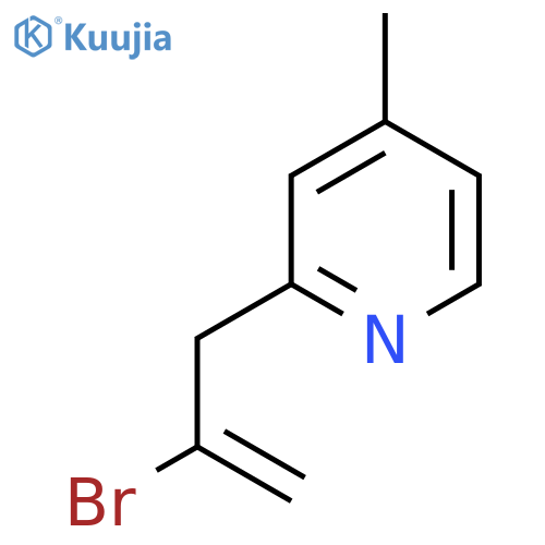 2-Bromo-3-(4-methyl-2-pyridyl)-1-propene structure