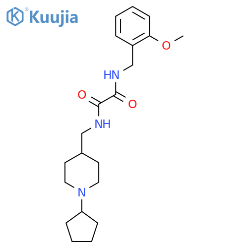 N'-(1-cyclopentylpiperidin-4-yl)methyl-N-(2-methoxyphenyl)methylethanediamide structure