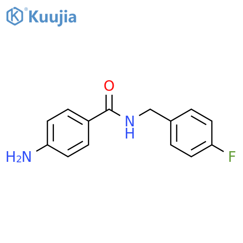 4-Amino-N-(4-fluorophenyl)methylbenzamide structure
