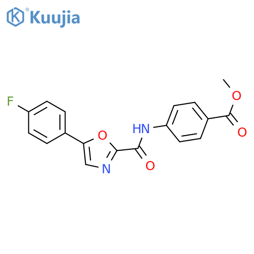 methyl 4-5-(4-fluorophenyl)-1,3-oxazole-2-amidobenzoate structure