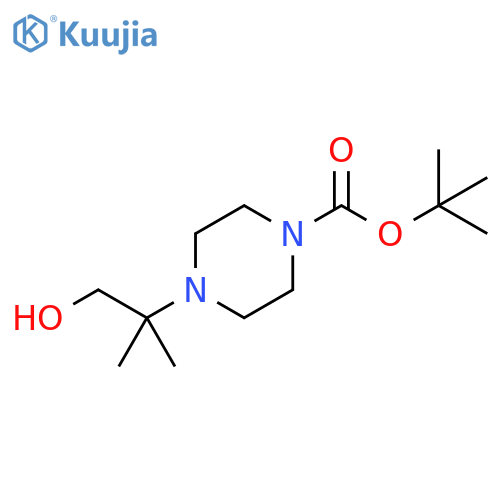 tert-butyl 4-(1-hydroxy-2-methylpropan-2-yl)piperazine-1-carboxylate structure