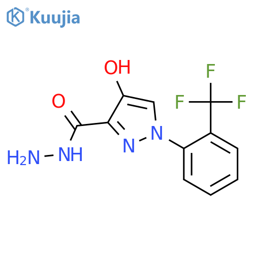 4-Hydroxy-1-2-(trifluoromethyl)phenyl-1H-pyrazole-3-carbohydrazide structure