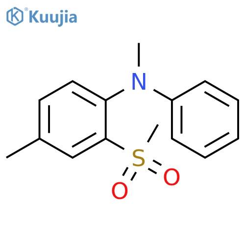 Benzenamine, N,4-dimethyl-2-(methylsulfonyl)-N-phenyl- structure