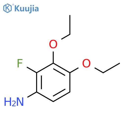 3,4-Diethoxy-2-fluoroaniline structure