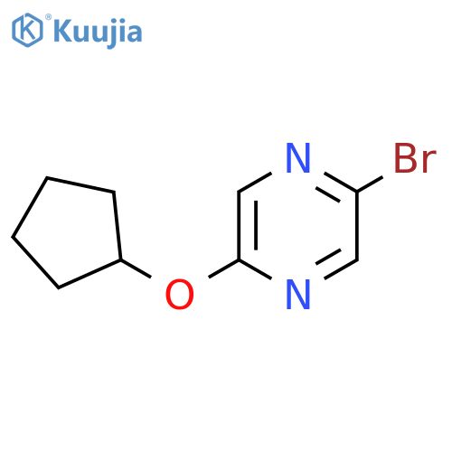 2-BROMO-5-CYCLOPENTYLOXYPYRAZINE structure