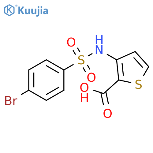 3-{(4-Bromophenyl)sulfonylamino}-thiophene-2-carboxylic acid structure