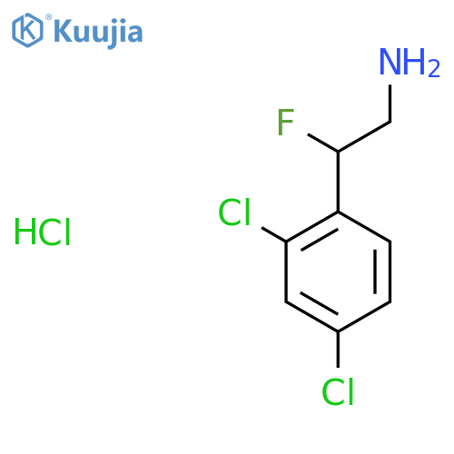 2-(2,4-Dichlorophenyl)-2-fluoroethanamine hydrochloride structure