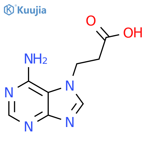 6-amino-7H-Purine-7-propanoic acid structure