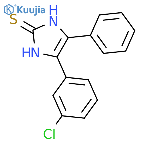 2H-Imidazole-2-thione, 4-(3-chlorophenyl)-1,3-dihydro-5-phenyl- structure