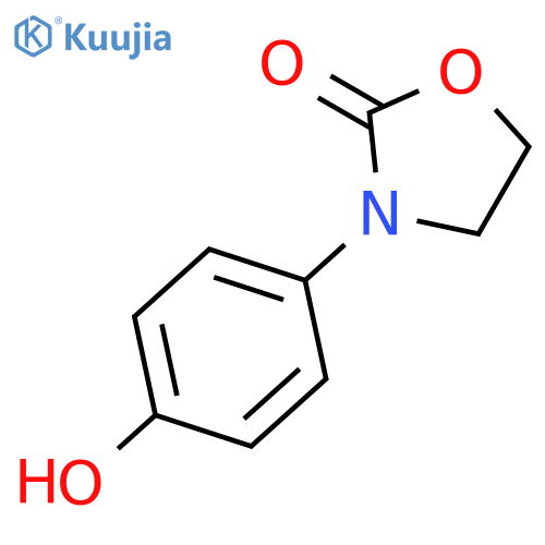 3-(4-Hydroxyphenyl)-1,3-oxazolidin-2-one structure